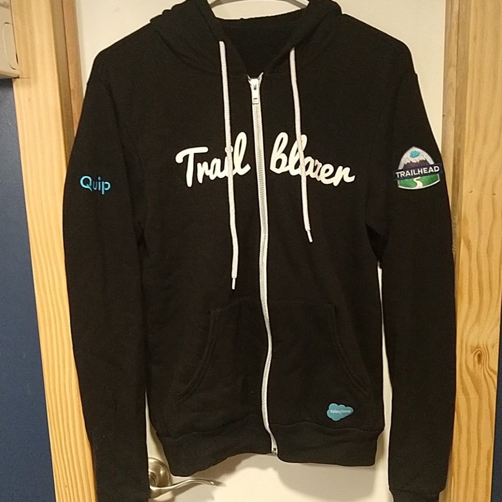 Black zip up hoodie